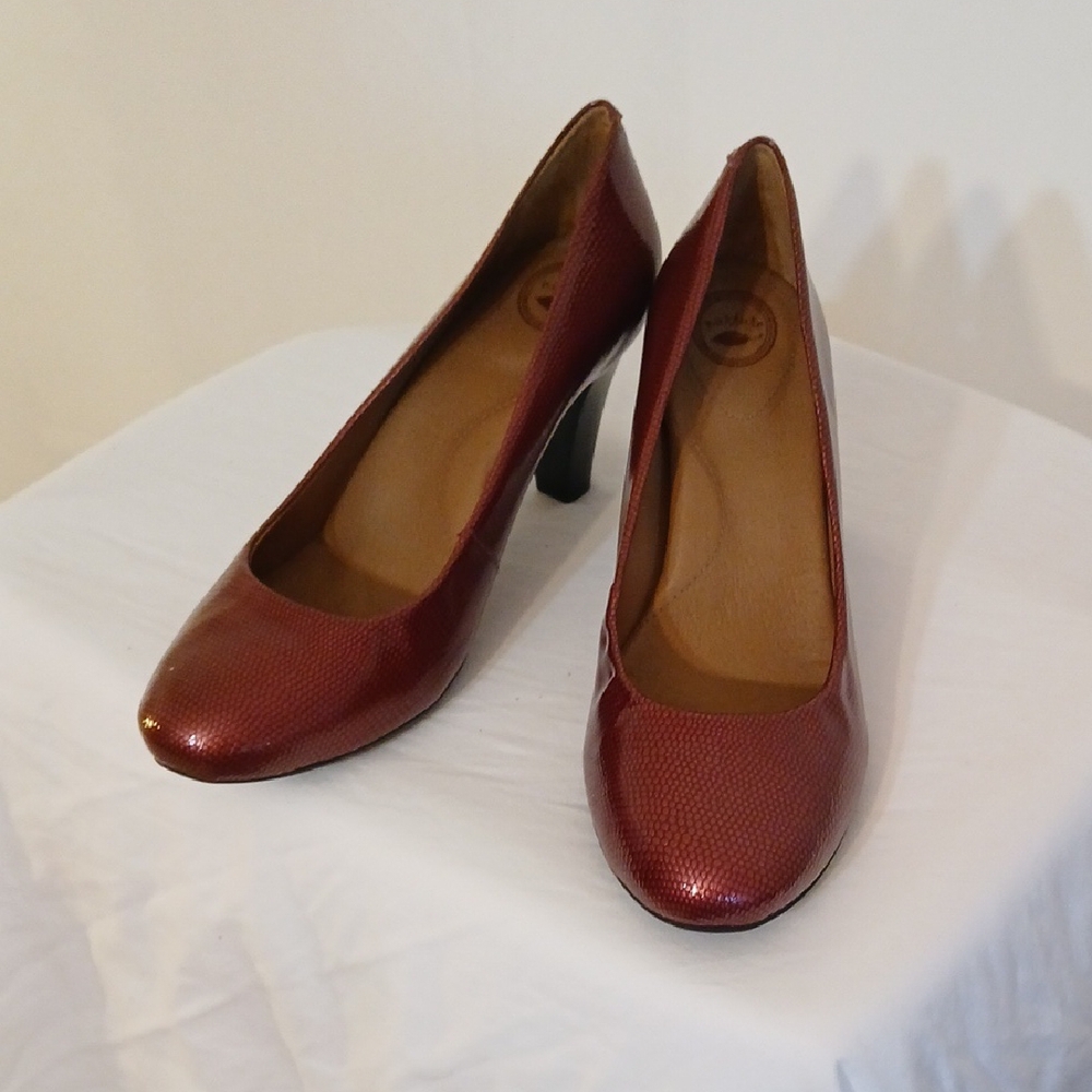 Elegant Red Women's Pumps
